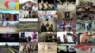 MULTIPLE PSY  GANGNAM STYLE PARODIES 강남스타일 AT ONCE [upl. by Aneetak565]