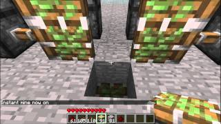 Minecraft How to Build a 2x3 Retractable Door [upl. by Yerak]