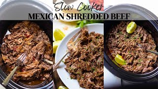 Crock Pot Mexican Shredded Beef [upl. by Anallese]