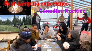 Incredible Canadian Rockies camping experience with family amp friends tibetanvlogger tibetanvlog [upl. by Ahsrop]