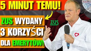 5 MINUT TEMU ZUS WYDAŁ 3 SPECJALNE ŚWIADCZENIA DLA EMERYTÓW [upl. by Purity25]