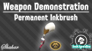 Splatoon 2  Weapon Demonstration Permanent Inkbrush [upl. by Nosecyrb]