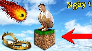 30 NGÀY SINH TỒN CHỈ VỚI 1 BLOCK ĐẤT TRONG MINECRAFT [upl. by Erastes]