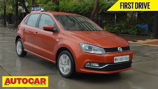 2014 Volkswagen Polo Facelift 15 TDI Diesel  First Drive Video Review  Autocar India [upl. by Aibsel944]