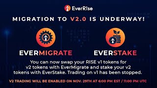 Dont migrate your coins until you watch this EverRise V2 Official open [upl. by Legnaleugim711]