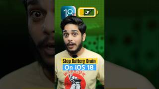 STOP iOS 18 Battery Drain iphone batterylife apple [upl. by Nibaj]