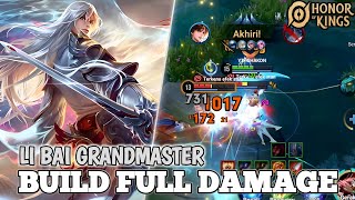 Li Bai Gameplay Pake Build Full Damage Makin Ngeri  Honor of Kings [upl. by Erialcyram]