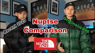 North Face Nuptse Original 1996 and Recent Nuptse Comparison [upl. by Woodring]