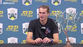 quotI felt great at back of the court That was key todayquot Zverev after Paris Masters triumph｜Sascha [upl. by Jasun852]