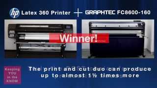 Graphtec amp HP  Print and Cut Duo Speed Test [upl. by Lanza]