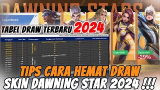 CARA HEMAT SKIN DAWNING STAR TERBARU 2024  MOBILE LEGENDS [upl. by Busby401]