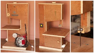 How To Make A Mini Band Saw Machine  DIY Band Saw [upl. by Assirrem]