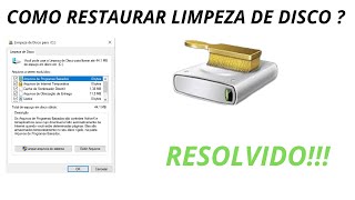 Como Restaurar o Botão de Limpeza de Disco que Sumiu no Windows [upl. by Ayar]