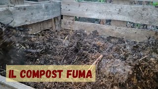 Compost che fuma La prima fase aerobica del compostaggio la bioossidazione [upl. by Anivas]