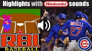 Cubs with RBI BASEBALL Nintendo sounds [upl. by Cela]