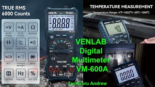 VENLAB Digital Multimeter VM600A AutoRanging REVIEW [upl. by Publias]