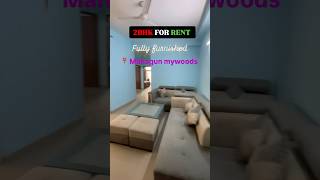 2BHK FOR RENT  FULLYFURNISHED  MAHAGUN MYWOODS SOCIETY  📲 91988882209999878431 [upl. by Ardeahp]