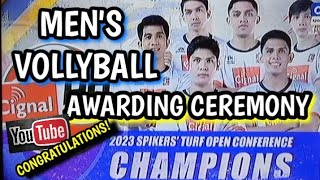 MENS VOLLEYBALL AWARDING CEREMONY 2023 TURF OPEN CONFERENCE mensvolleyball kuyaedstv6 [upl. by Katheryn]