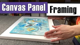 How to Frame a Canvas Panel  EASY Tutorial [upl. by Edmea]