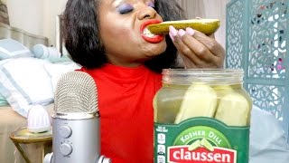 Pickle ASMR Eating SoundsBIG CrunchIntense  Spirit Payton [upl. by Animsay357]