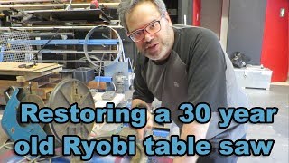 Restoring a Ryobi mitre saw form the 80s [upl. by Goldsmith]