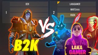 BORN2KILL VS WHITE 444 RUOK FF LAKA GAMER  1VS3 FULL GAMEPLAY [upl. by Nagad]