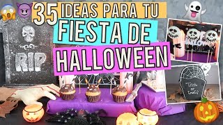 35 IDEAS PARA HALLOWEEN  Recetas deco DIY ¡Prepara la MEJOR fiesta [upl. by Ambros]