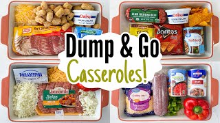 DUMP amp GO CASSEROLES  5 Quick amp EASY Casserole Dinner Recipes  Tasty Cheap Meals  Julia Pacheco [upl. by Naarah175]