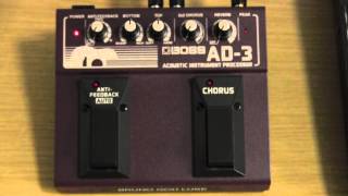 Boss AD3 acoustic instrument processor review and user guide [upl. by Zena63]