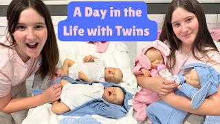 A DAY IN THE LIFE WITH REBORN PREEMIE TWINS [upl. by Orofselet755]