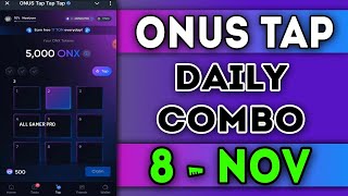 Onus Tap Tap Tap Daily Code 8 November 2024  Today Onus Daily Code  AGP onusdailycode [upl. by Ricardama]