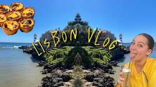 LISBON TRAVEL VLOG Famous Flea Market Rooftop Bar amp Friends 🇵🇹 [upl. by Reginnej]