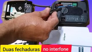 Como ligar duas fechaduras elétricas no interfone IPR 8010 [upl. by Euqinue]