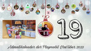 Adventskalender der Playmobil YouTuber 2023  Türchen 19  Backen mit Familie Groß  Kinderfilmchen [upl. by Alyaj]