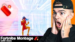 REACTING to my fans FORTNITE MONTAGES part 40 [upl. by Nabroc]