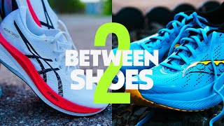 Asics Magic Speed 3 vs Saucony Endorphin Speed 3  BETWEEN 2 SHOES [upl. by Hcab871]