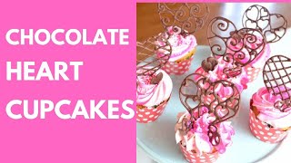 Chocolate Hearts Cupcakes [upl. by Johnath226]