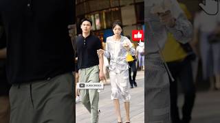 Chinese Street Fashion Couple  Ootd Boys Fashion amp Style shorts couples chinafashion [upl. by Xena]