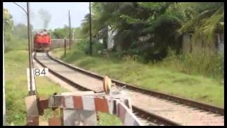 Holcim Ltd Limestone train passing Puttalam  Anuradhapura main road near Puttalam [upl. by Mide]