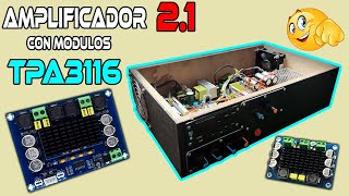 COMO HACER UN AMPLIFICADOR CON MODULOS TPA3116 [upl. by Heron]