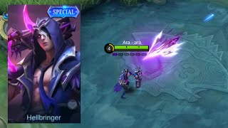 GRANGER SPECIAL SKIN HELLBRINGER  MOBILE LEGENDS [upl. by Kcirre]