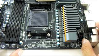 Gigabyte 990FXAUD7 rev 11 Motherboard Overview [upl. by Ynehteb]