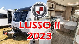 Coachman Lusso II 2023 NEW Caravan Model  Full Walkthrough Demonstration [upl. by Whiteley]