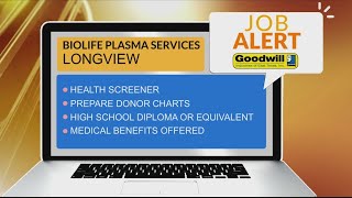 JOB ALERT Biolife Plasma Services in Longview needs a Health Screener [upl. by Enyar595]