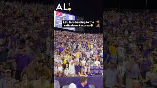 LSU fans heading for the exits down four scores to Bama Alabama LSU SEC Bama CollegeFootball [upl. by Sivraj675]