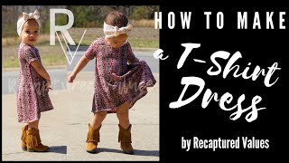 How To Sew A TShirt Dress Video Tutorial [upl. by Notlrak]