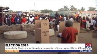 Election 2024 Justice Emile Short calls for immediate prosecution of those responsible for killings [upl. by Ajdan]