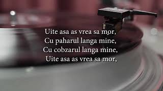 Gica Petrescu  Uite asa as vrea sa mor versuri lyrics karaoke [upl. by Bortman223]