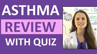 Asthma Treatment Symptoms Pathophysiology Nursing Interventions NCLEX Review Lecture [upl. by Chuch284]