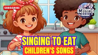 🍴 Singing at Lunch 🎵 Childrens Songs  Videos for Children 🌟 kidsmusic childrensmusic [upl. by Nonnahc]